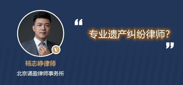 專業(yè)遺產(chǎn)糾紛律師？