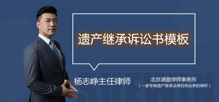遺產(chǎn)繼承訴訟書模板