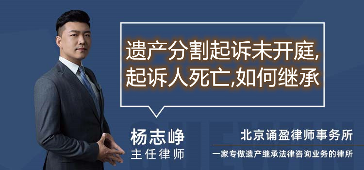 遺產(chǎn)分割起訴未開庭,起訴人死亡,如何繼承
