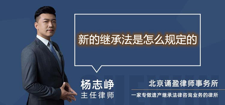 新的繼承法是怎么規(guī)定的