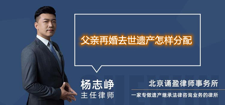 父親再婚去世遺產(chǎn)怎樣分配