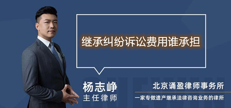 繼承糾紛訴訟費(fèi)用誰承擔(dān)