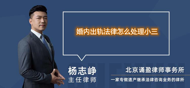 婚內(nèi)出軌法律怎么處理小三