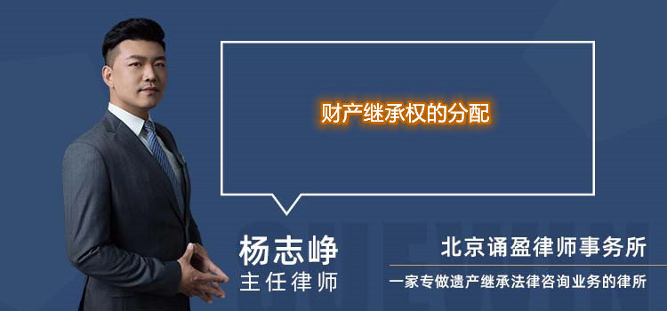財產(chǎn)繼承權的分配