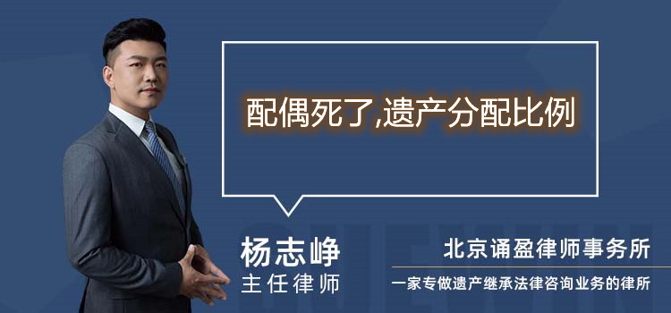 配偶死了,遺產(chǎn)分配比例